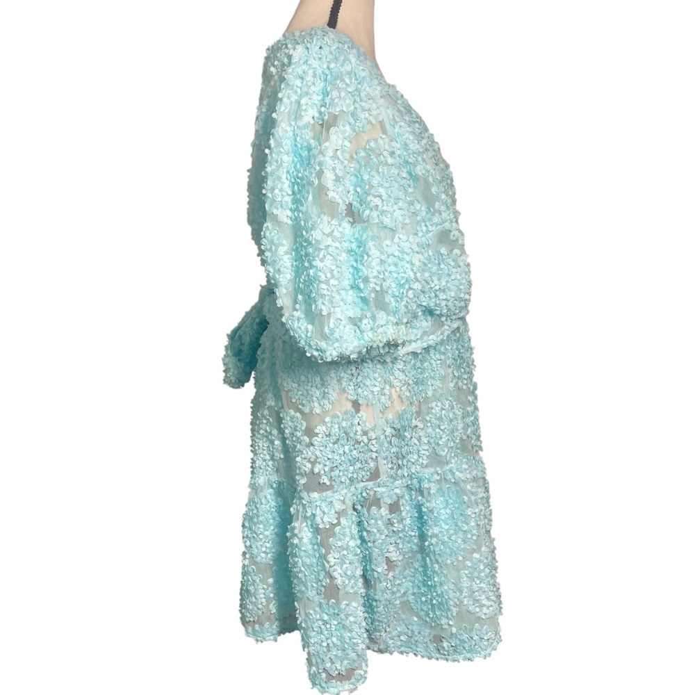 Eloquii Floral Petal Wrap Dress - Picture 4 of 6